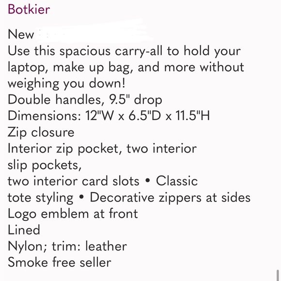 π π€π©Ά Botkier tote - Picture 8 of 8